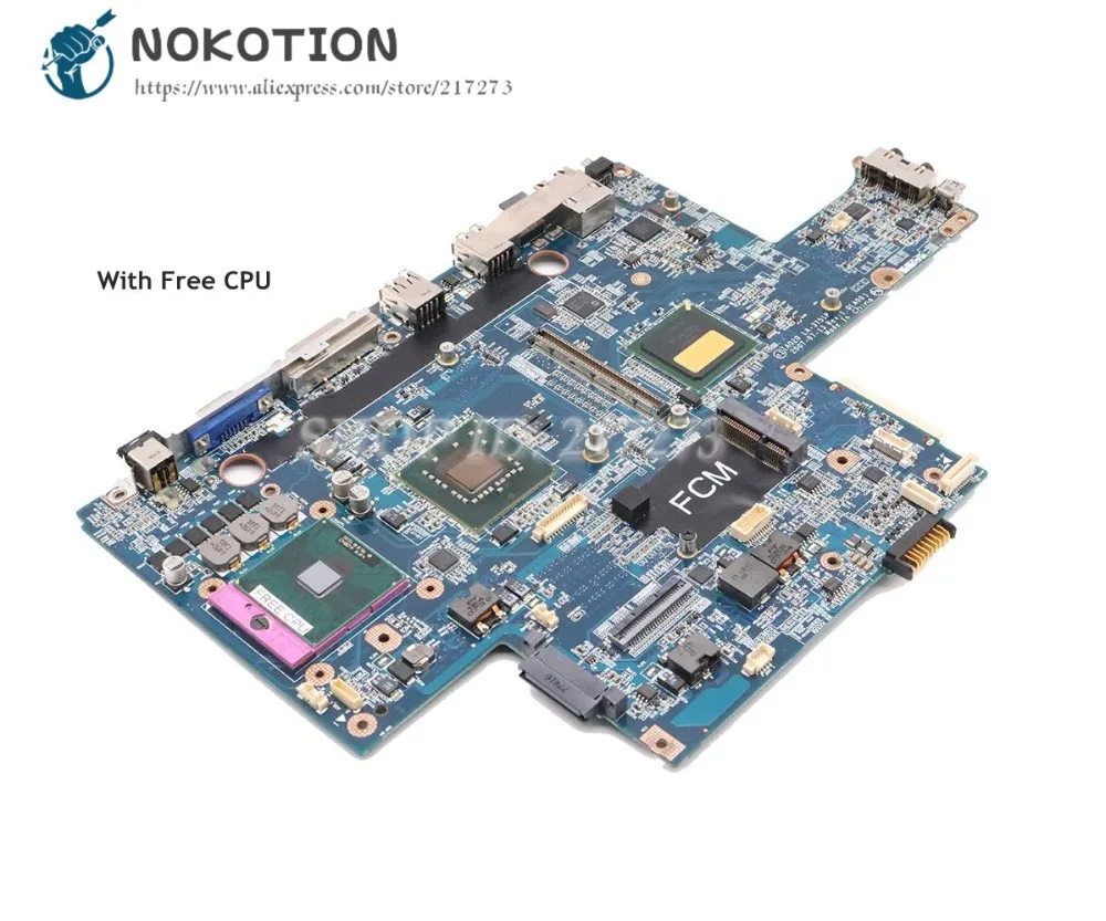 NOKOTION для Dell Precision M6300 материнская плата ноутбука 965PM DDR2 Бесплатный процессор IAQ20