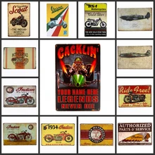 Placa de estaño de aceite de Motor carteles de hojalata vintage Home Bar Pub coche garaje gasolinera placas de hierro decorativas póster de arte de pared