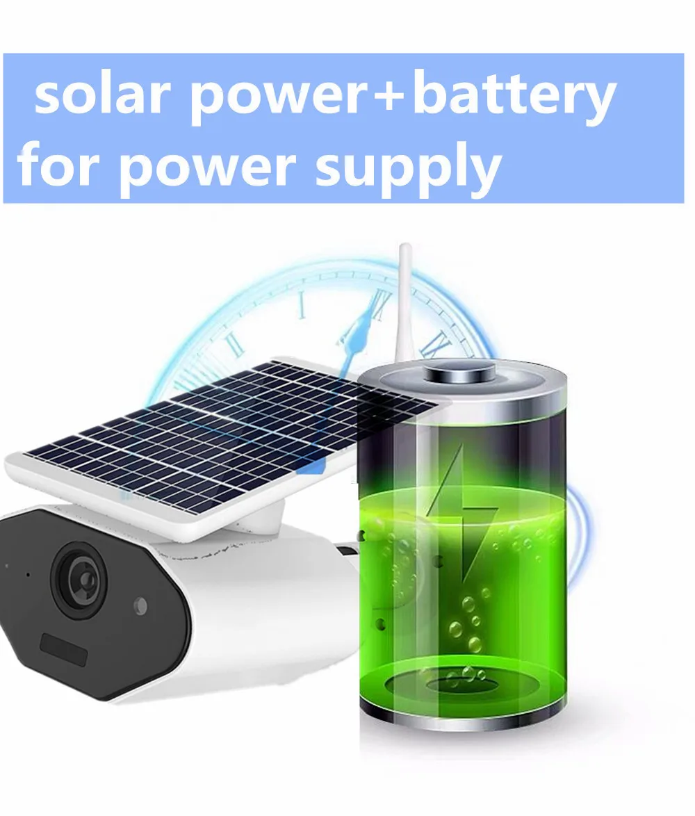  Wifi macchina fotografica del ip di energia solare 1080 P HD wireless outdoor impermeabile audio ni