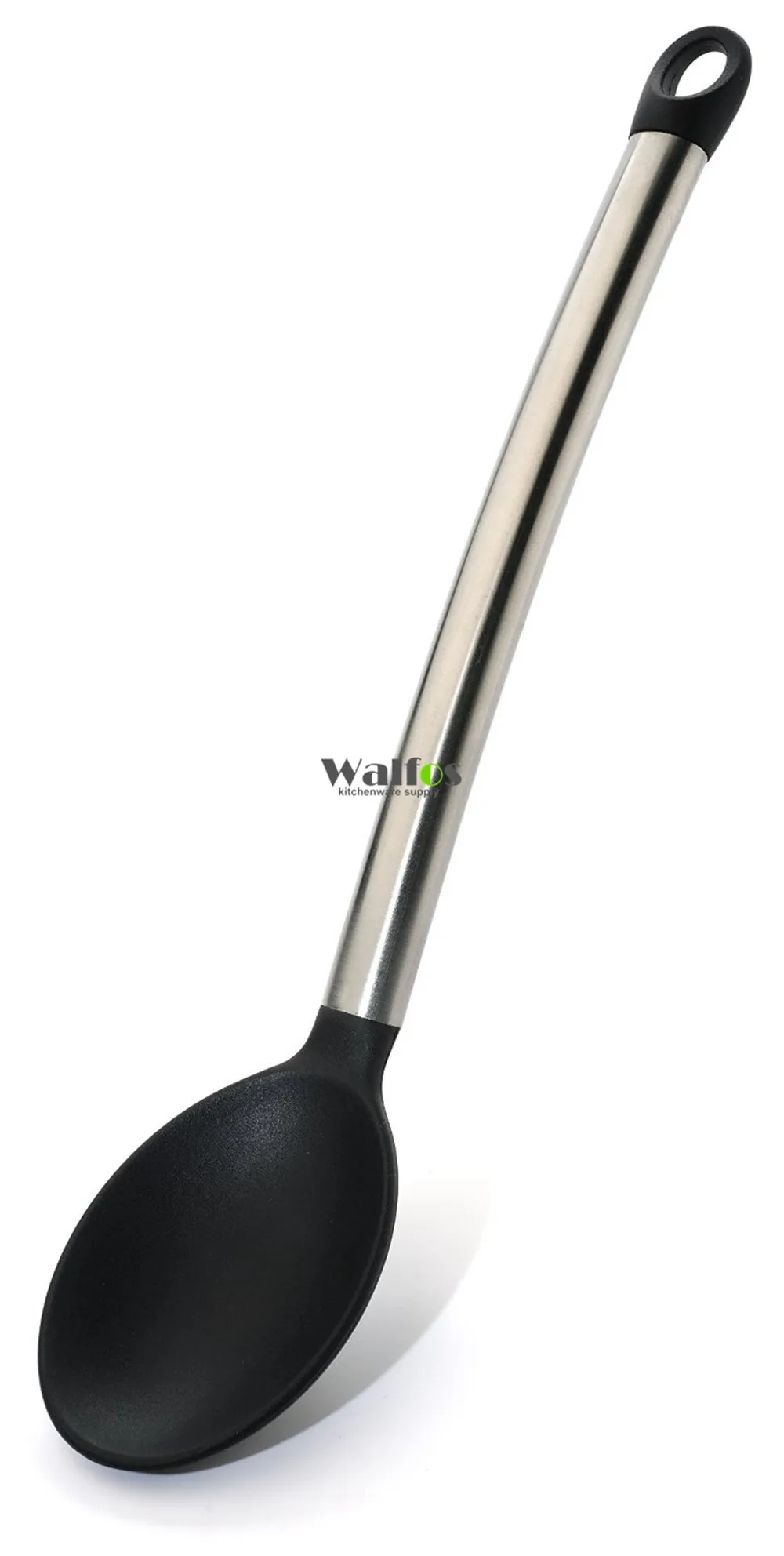 WALFOS Пищевая силиконовая ложка для приготовления супа ковш-шпатель для яиц Тернер кухонные инструменты из нержавеющей стали набор кухонной посуды