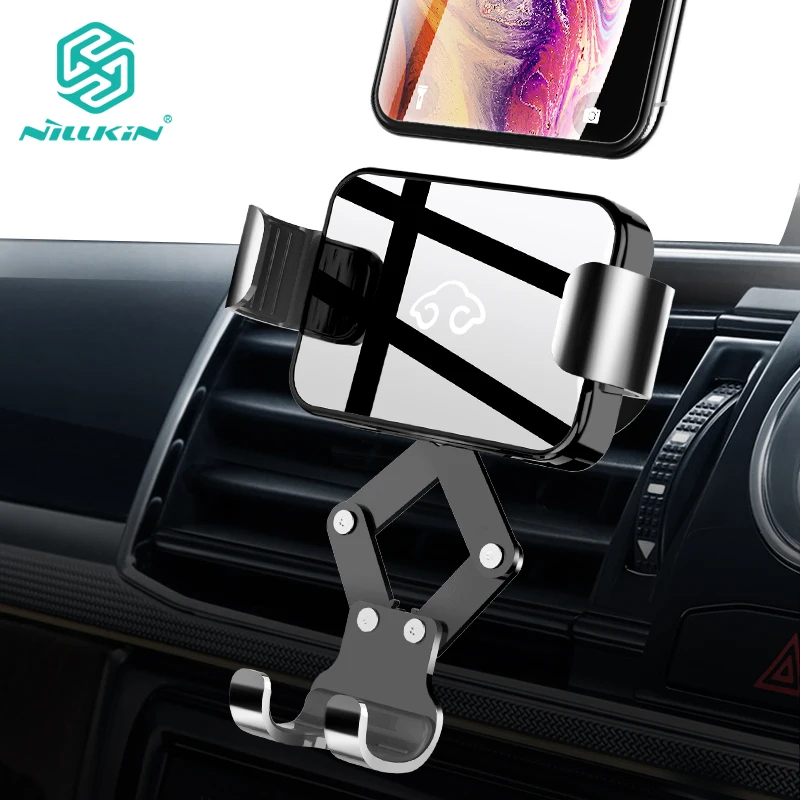 

NILLKIN Gravity Car Phone Mount Hands Free Auto Lock One Hand Air Vent Cradle Auto Release For iPhone XS For Xiaomi for Samsung