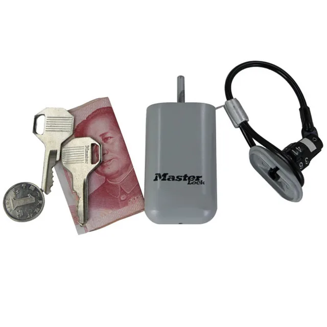 Mini Key Safe Box Outdoor Backpack Hanging Metal Hidden Password Lock Zinc alloy Fixed Code Lock Portable Key Storage Box 4