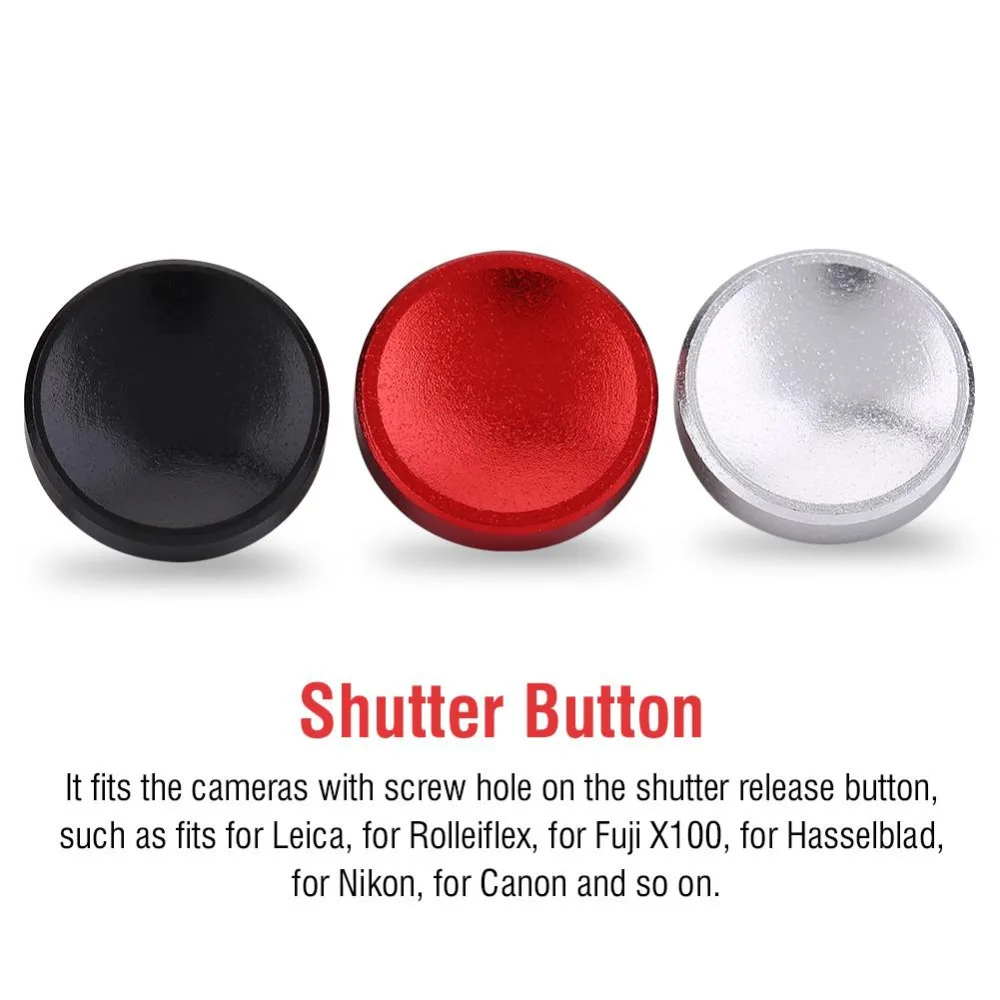 3pcs Universal Aluminium Alloy Camera Shutter Release Buttons with