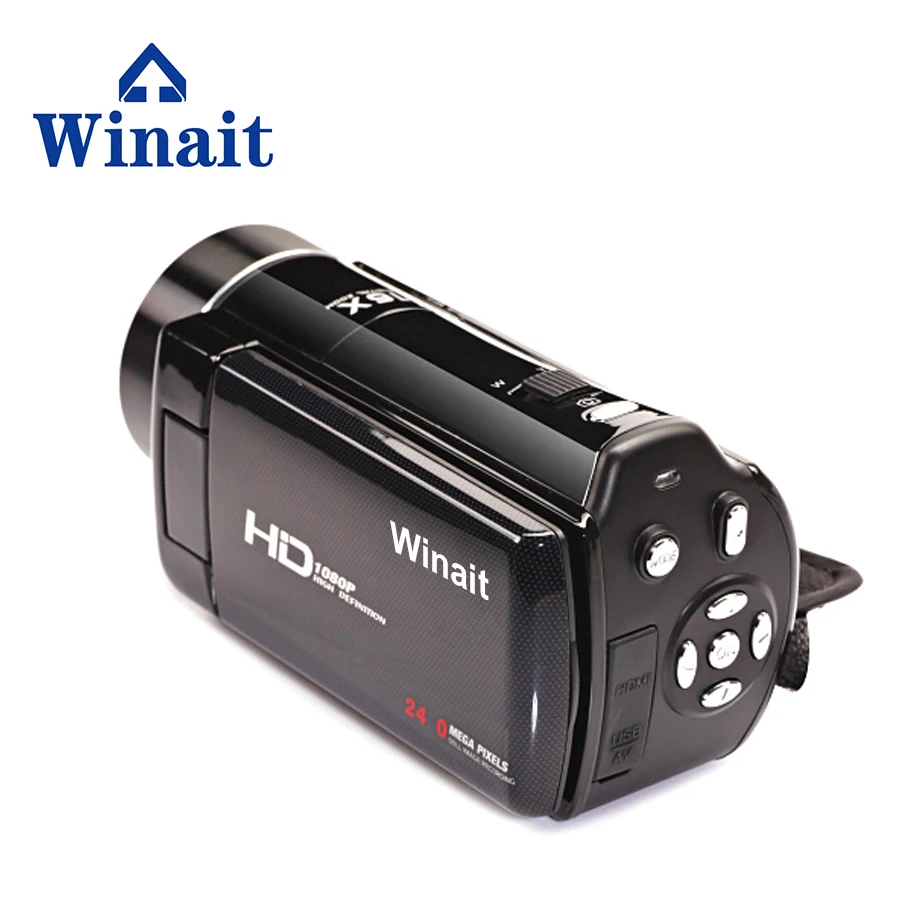 

max 24MP HD1080P factory oem Portable digital camera HDV-V7 with 3.0" Rotatable LCD diaplay free shipping