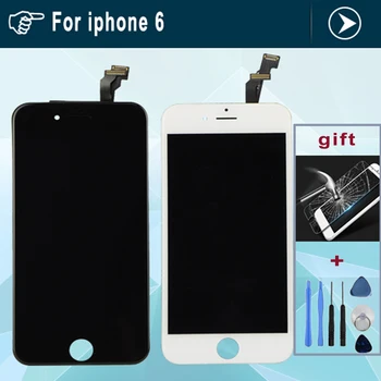 Grade AAA 4.7 inch Replacement Screen LCD For iPhone 6 Display With Digitizer Touch Screen Assembly White Black LCD for iphone6