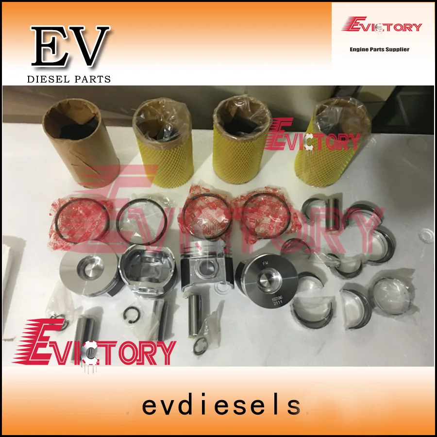 Evictory For Kubota V2403 V2403M engine rebuild kit piston+ring+liner+gasket+bearing+crankshaft+con rod | Автомобили и мотоциклы