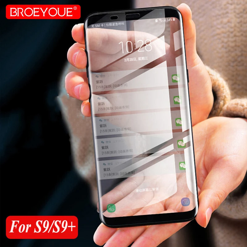 

Tempered Glass For Samsung S6 S7 S8 S9 Edge Plus Note 8 Scratch Proof Screen Protector 3D Curved Full Cover Explosion-proof Film