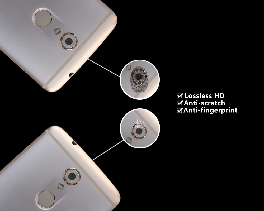 Ультра тонкая задняя Камера объектив из закаленного Стекло пленка для ZTE Axon 7 mini
