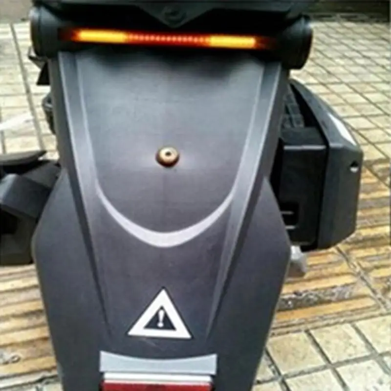 Мотоцикл гибкий 48LED Стоп сигнал поворота полосы номерного знака задний фонарь мотоциклетная фара полоса