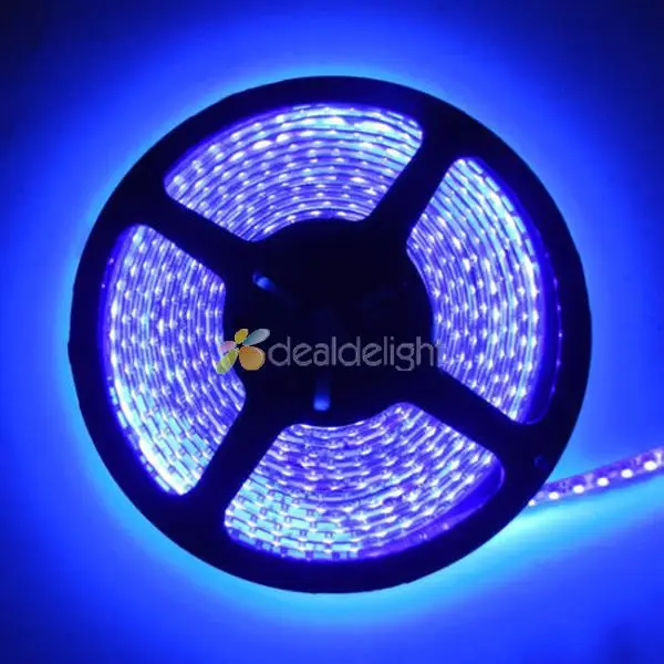 DC12V 5 м 3528 SMD 120 светодиодный/М 600 светодиодный s ультрафиолетовый УФ 395 405nm