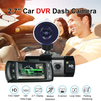 

2.7" Car DVR Dash Camera Vehicle Video Recorder Car Driving Recorder with G-sensor Night Vision Loop Recording Parking Monitor