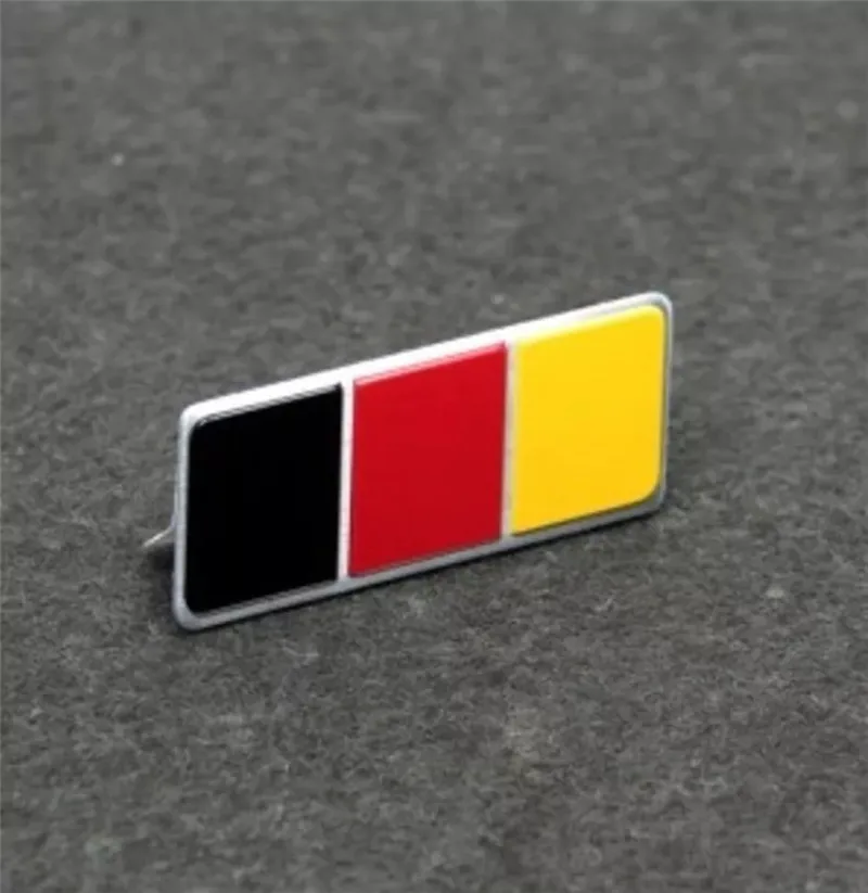 10 Pieces Aluminum Alloy Germany Flag Car Emblems Badge Decals