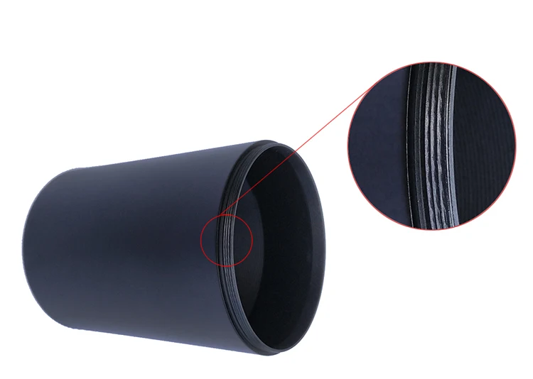 Máscara do Tubo do Pára-sol da Liga de Alumínio do Acessório do Riflescope 56mm de Anodização Riflescope Ótico Dura Preto Fosco do 75 - 5 High Quality Esporte e Lazer