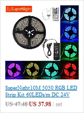 SuperNight 5050 SMD RGB Светодиодные ленты 5 м 60 светодиодный s/М DC 12 V ленточный светильник IP65/Non Водонепроницаемый Светодиодная лента для дома