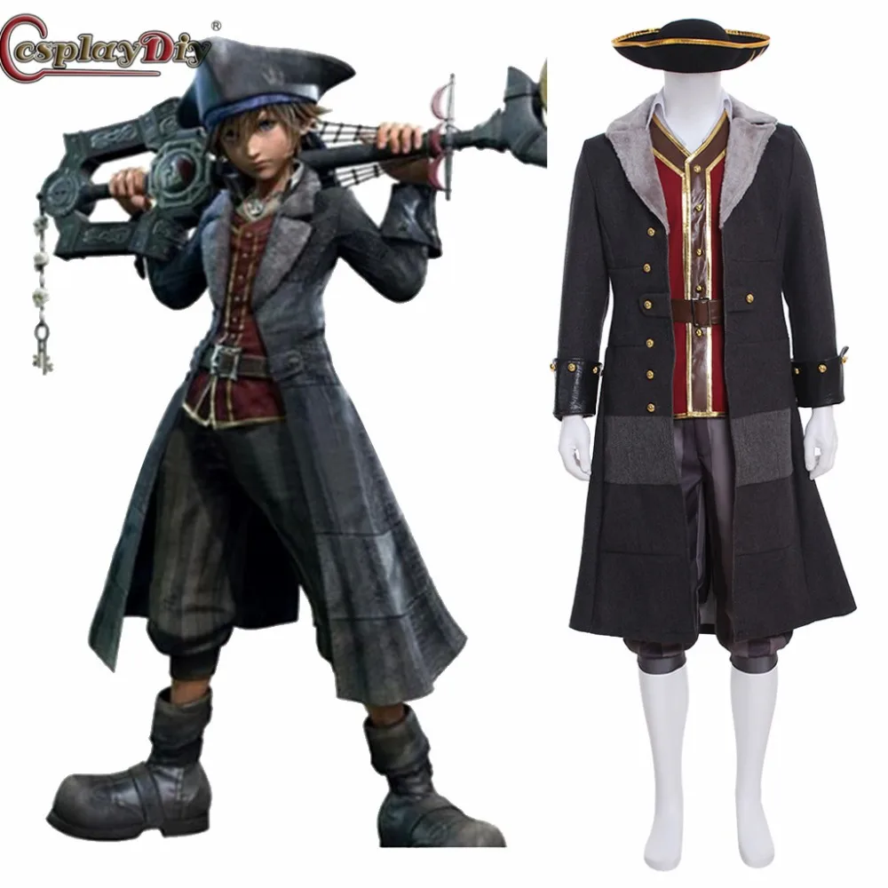 Cosplaydiy Game Kingdom Hearts III Sora Cosplay Costume