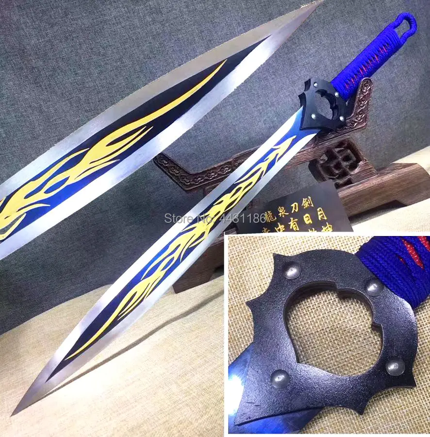 Уникальный король меч катана Double Edge острые высокомарганцовистой ...