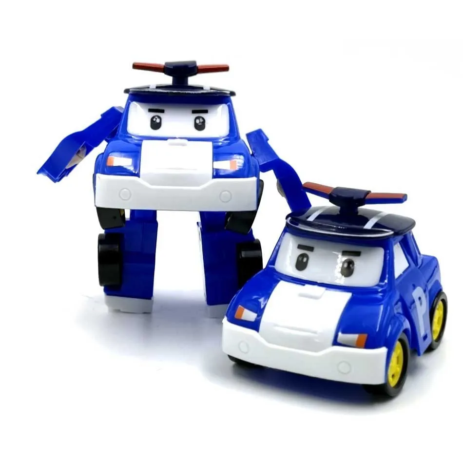 6 Styles Korean Kid Toys Robocar Poli Transformation Robot Poli Amber Roy Car Toys Action Figure Toys For Children Best Gifts - Цвет: 1