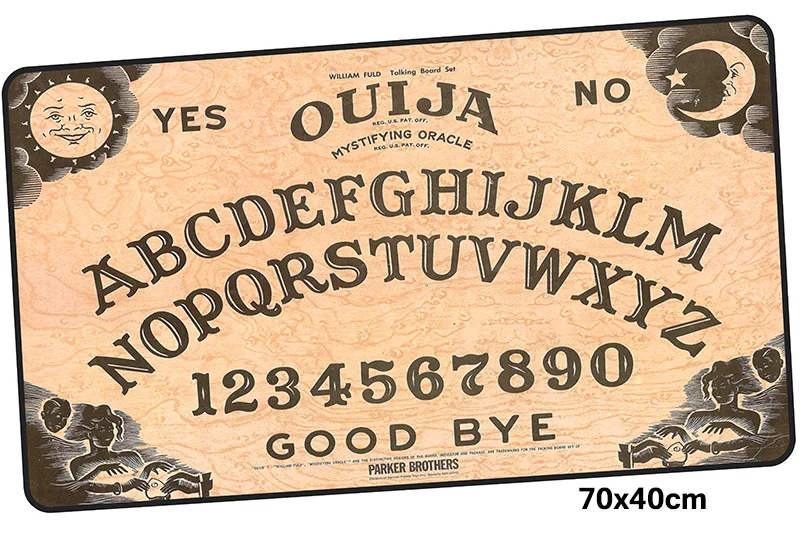 Ouija доска геймерский коврик для мыши 700x400X3 мм игровой коврик для мыши подарок на Хэллоуин аксессуары для ноутбука ПК коврик для ноутбука эргономичный коврик - Цвет: Size 700x400X3MM