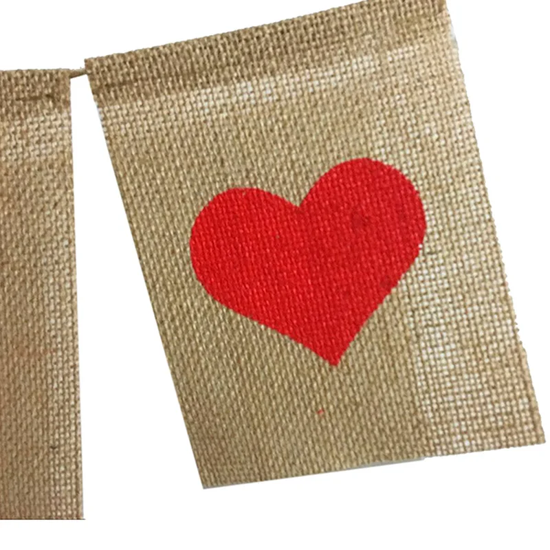 Льняные баннеры LOVE для свадебного украшения дня рождения взрослых бандеролы
