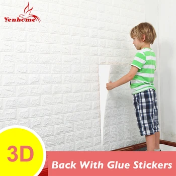 

DIY Brick Wall Decals 3D Sticker Self adhesive Wallpaper for Bedroom Decor Living Room Wall Paper 3D Wall Stickers For Kids Room