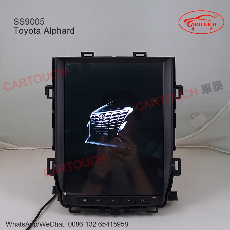 Clearance 12.1Inch Vertical IPS Screen Tesla Style Android Car GPS Multimedia Player for Toyota Alphard 20 VELLFIRE 30 2008+ Car Radio GPS 3