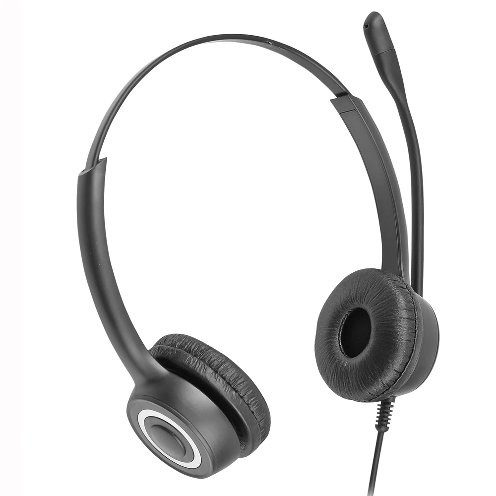 New 228MP Call Center Headset Office Telephone With Microphone Ear Earphone For Office Driver Call Center Skype