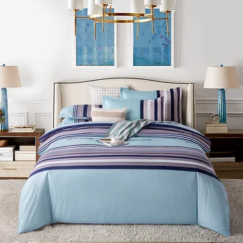 

Classic bedding set 5 size Stripe heart black bed linen 4pcs/set duvet cover set Pastoral bed sheet AB side duvet cover 2019 bed