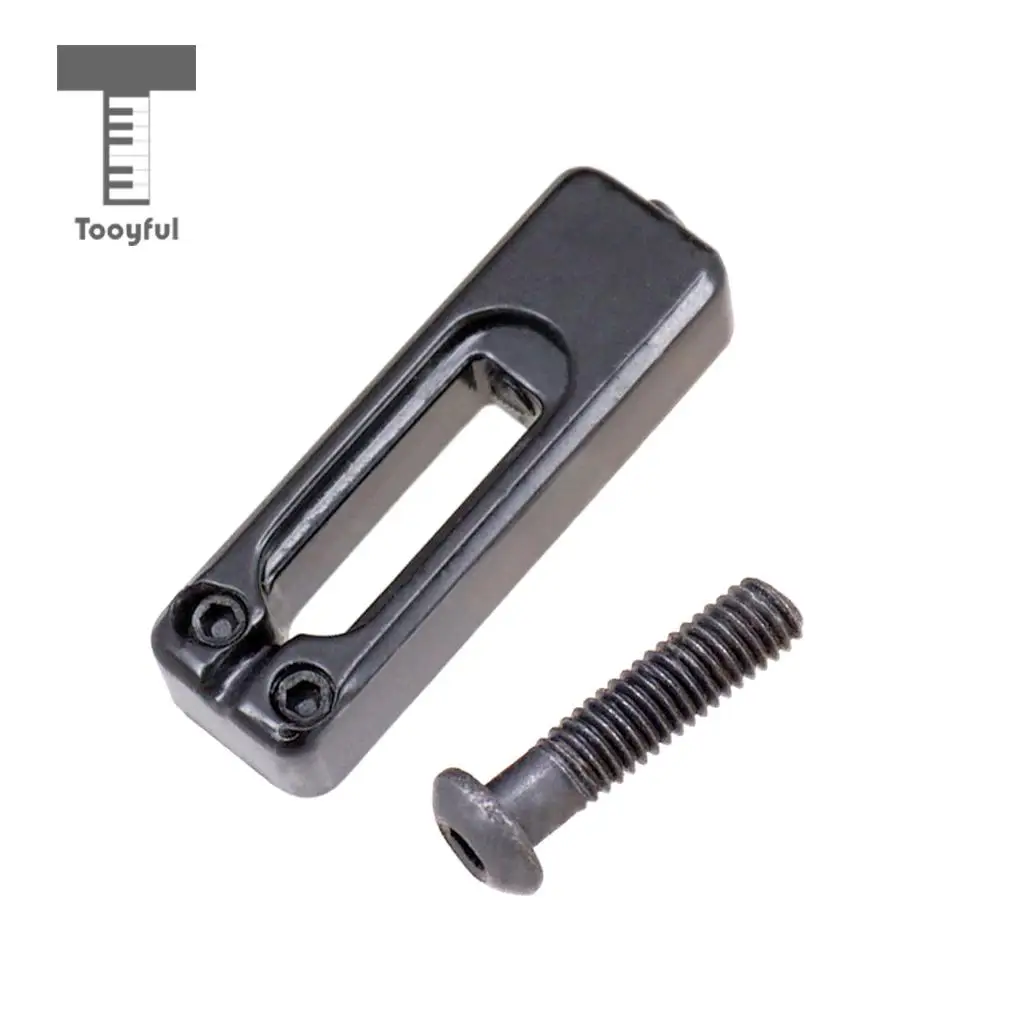 Tooyful 6pcs Electric Guitar Tremolo Bridge Saddles with Screws for Tremolo Bridge Parts