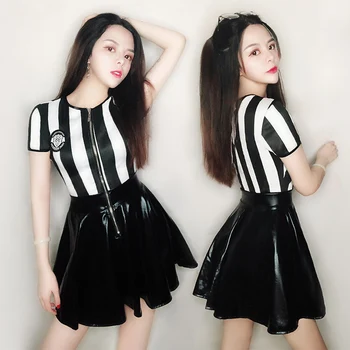 

New Sexy Night Club Leading Dance Dresses Cheerleading Stage dancer costume for woman freeshipping