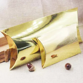 

Deluxe multi size golf foil gift package& display box,strong paper candy /scarf/ arts&krafts display package pillow box 10pcs