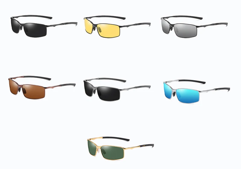 Rectangular Sunglasses Polarized Men detail (3)