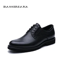 BASSIRIANA / новая мужская кожаная деловая обувь высокого качества удобная мода