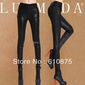 

Women Super Plus Size Autumn Winter Plus Velvet Serpentine Stretch Slim Leggings Pants Loose Harem Trousers Hs303 8066#