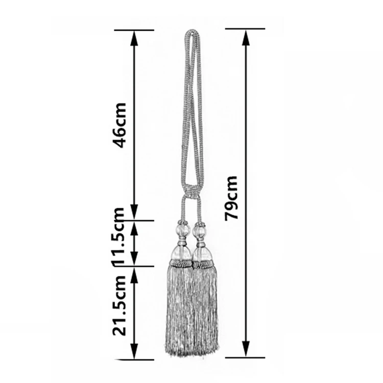 Окно Шторы Tie Назад кисточкой веревки вязать фиксации цвета Tieback держатель Гостиная Шторы s привязывающая веревка украшения аксессуары