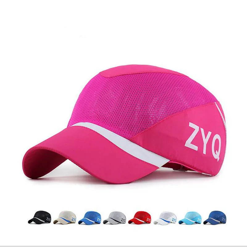 

High Quality Quick-drying Cap Snapback Baseball Caps Summer SPF Breathable Mesh Bone Gorras Sport Light Weight Hunt Running Hat