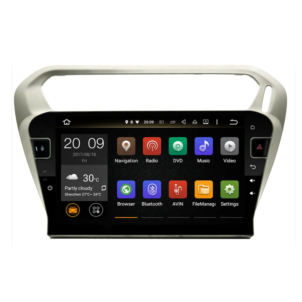 Clearance 10.1 Inch IPS Screen 4GB RAM Android Car Radio Stereo For Peugeot 301/Citroen Elysee 2014 2015 2016 2017 Bluetooth Wifi OBD DAB+ 4