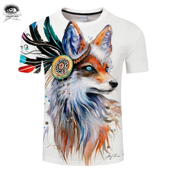 

Fox by Pixie cold Art Mens t shirt 3D Digital Prints tshirt 2018 Summer Unisex Brand Tees Tops Drop Ship ZOOTOP BEAR