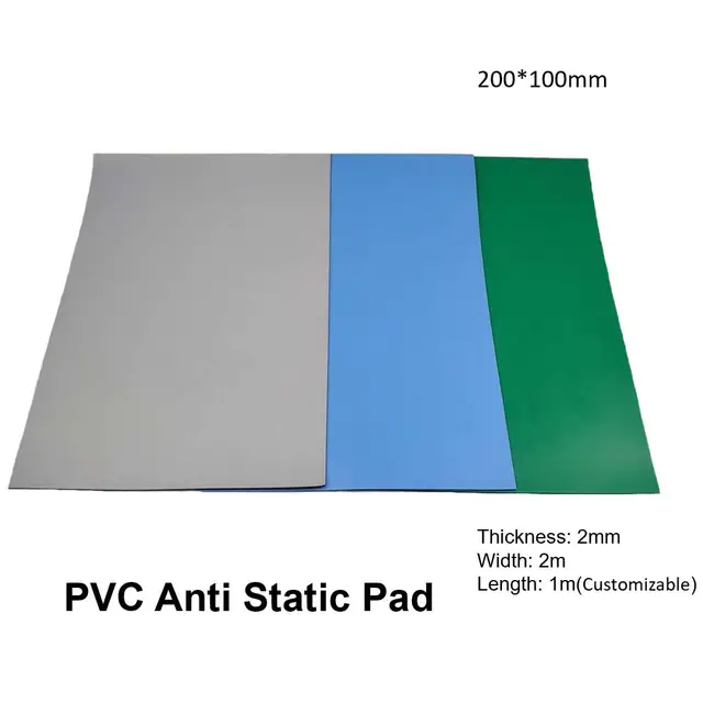 PVC Anti Static ESD Mat Desktop Work Rubber Pad for Electronic Mobile