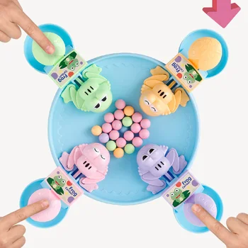 

2020 New Kids Toy Hungry Frog Eat Beads Game Party Parental Child Interaction Toys Stress Relieve