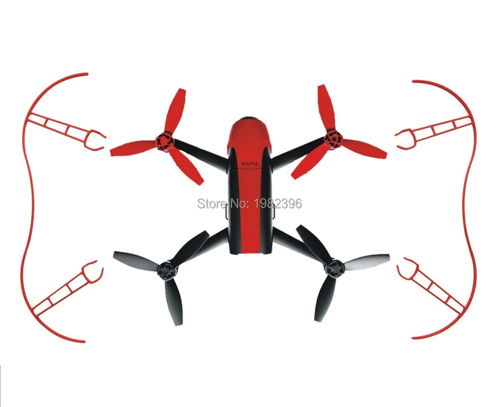 

Newest Propeller Prop Protective Guard Bumper Protector for Rc Drone Parrot Bebop 2.0 Quadcopter White Red Fast Shiping