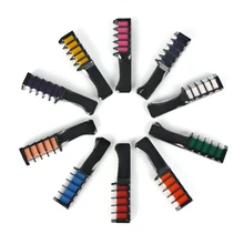 Высококачественные временные мини одноразовые мелки для окрашивания волос Тушь меловая коробка с щеткой