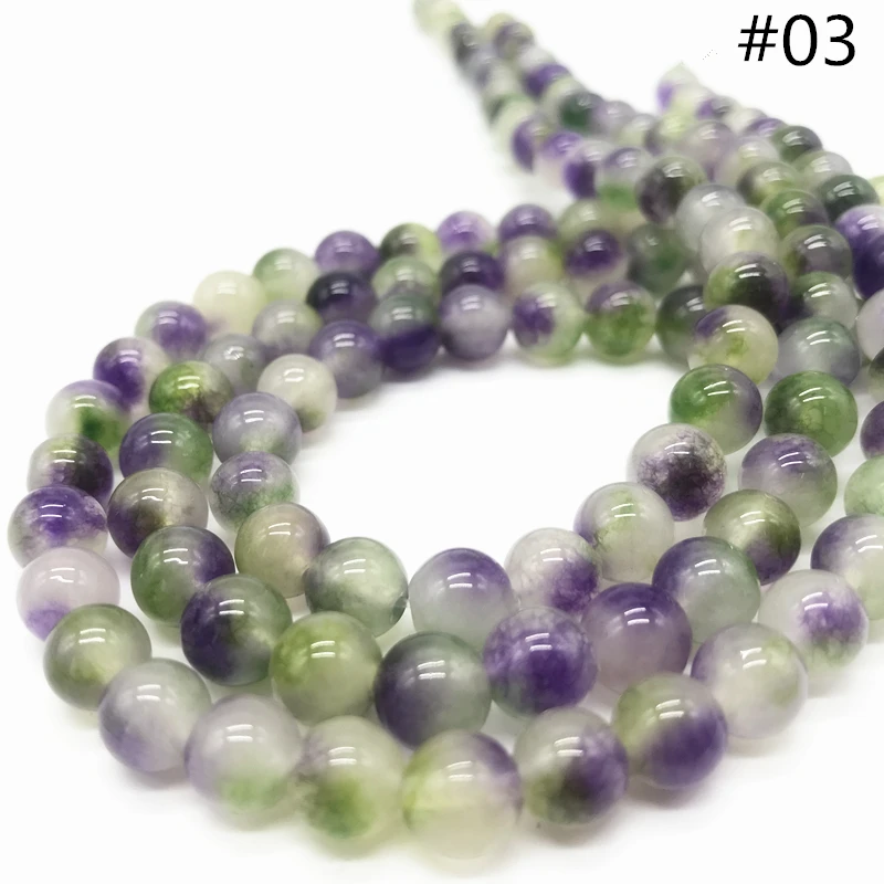 

Hot 8mm 15" Natural Stone Beads DIY Loose Beads For Jewelry Making For Bracelet Making Strand #HZ03