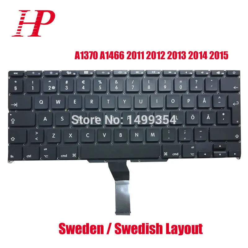 New A1370 A1465 Sweden Swedish Keyboard For Apple Macbook ...