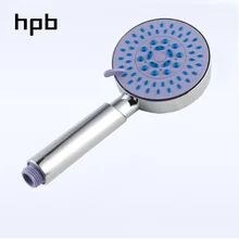 HPB круглая форма 5 функций Мощный Ручной душевой опрыскиватель высокого давления водосберегающая душевая головка хромированная отделка IN0001