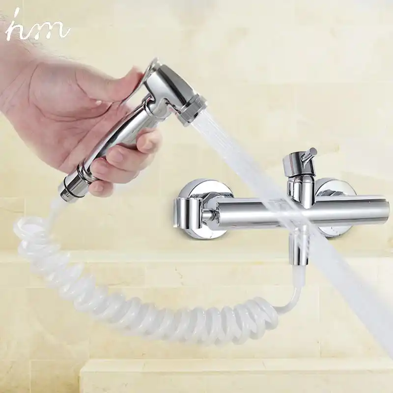 Hm Bidets Bidet Faucet Set Hot And Cold Mixer Tap Wall Mounted