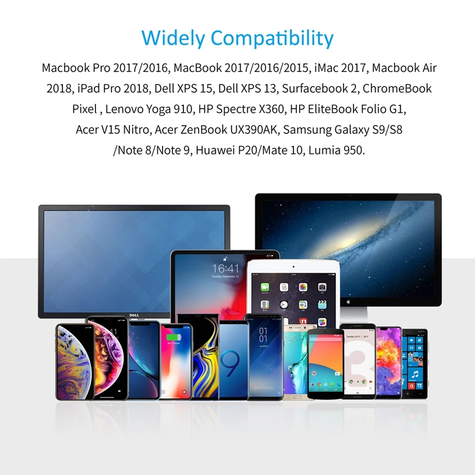 Choetech USB C на HDMI Тип Кабеля для MacBook samsung Galaxy S9/S8 huawei Коврики 20 P20 Pro USBC адаптер iPad