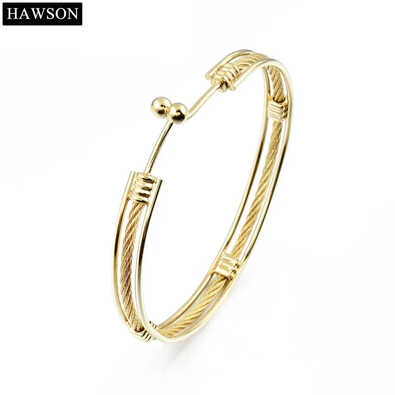 

Luxury Gold Color Metal Bracelets Skinny Unisex Jewelry Free Shipping