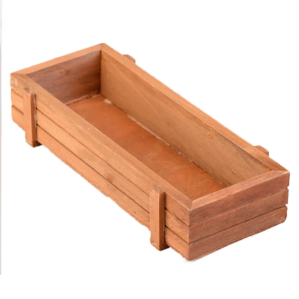 Wood Succulent Plant Pots Vintage Gardening Tubs Home Decor Wood Succulent Plant Pots Vintage