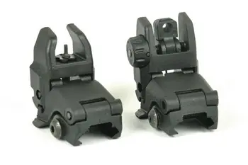

Polymer Front And Rear Folding Flip Back Up Sights For Airsoft Hunting 20mm Weaver Rail Mounts