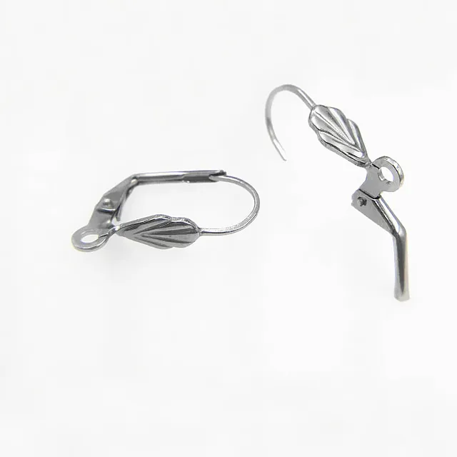 10 19mm Stainless Steel Leverback Earrings French Style Ear Wire 10 19mm Stainless Steel Leverback Earrings French Style Ear Wire Clip Hook With Loop Diy